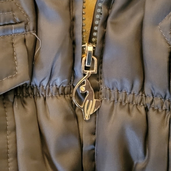 BABY Phat Army Green Quilted Faux Fur Hood Puffy Coat Size 3T - Picture 8 of 8